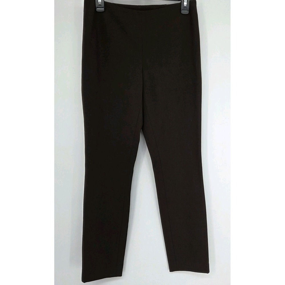 Lafayette 148 New York Ponte Stretch Pants Small Brown